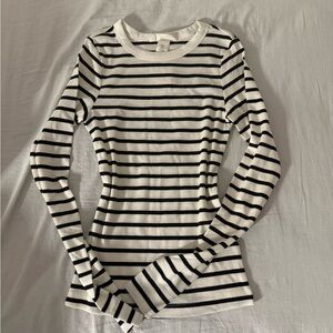 Striped Long Sleeve Women's Top